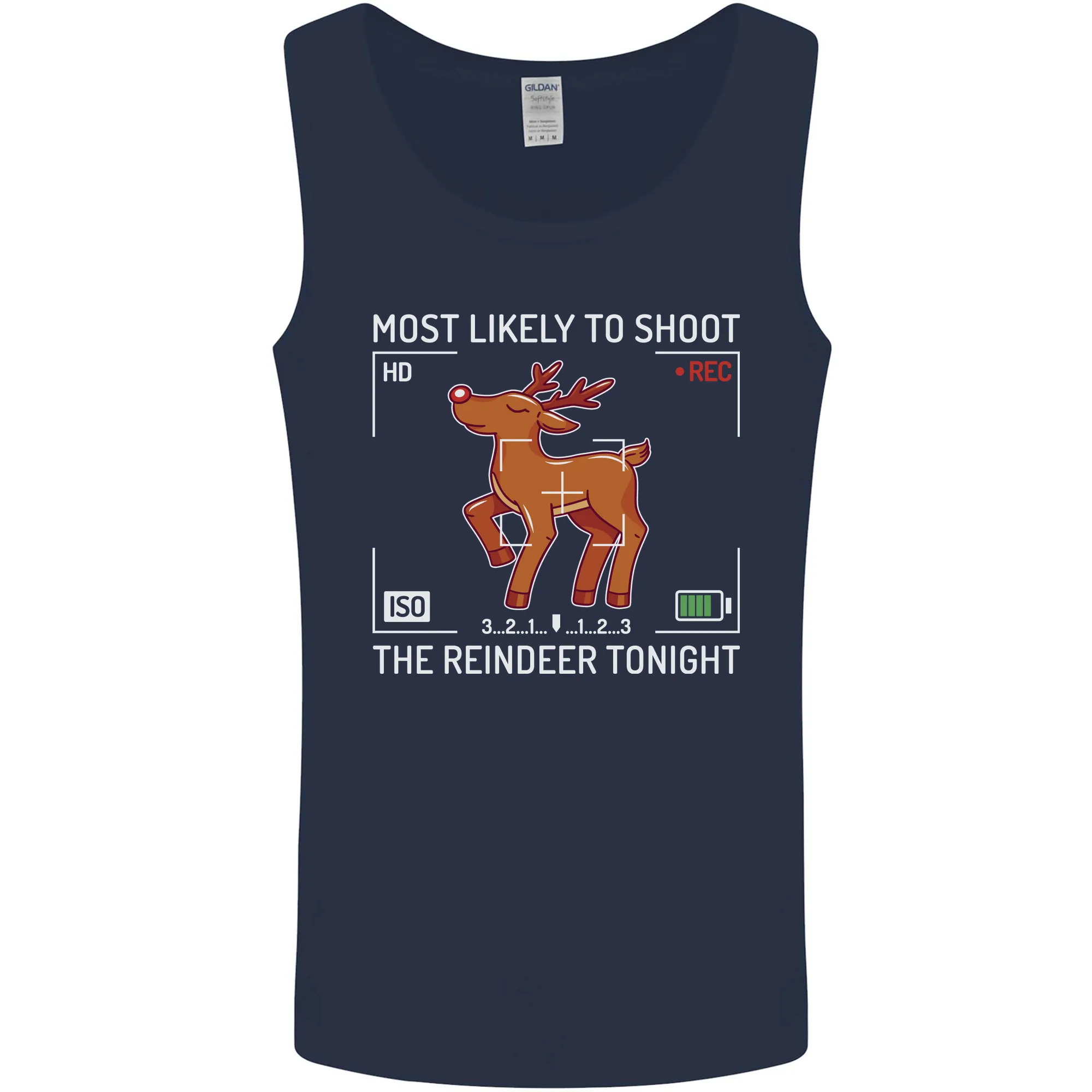 Funny Christmas Photography Photographer Mens Vest Tank Top