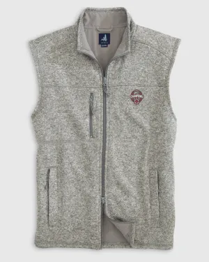 Georgia 2022 CFP National Champions Wes Full Zip Vest- Light Grey
