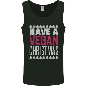 Have a Vegan Christmas Funny Xmas Vegetarian Mens Vest Tank Top