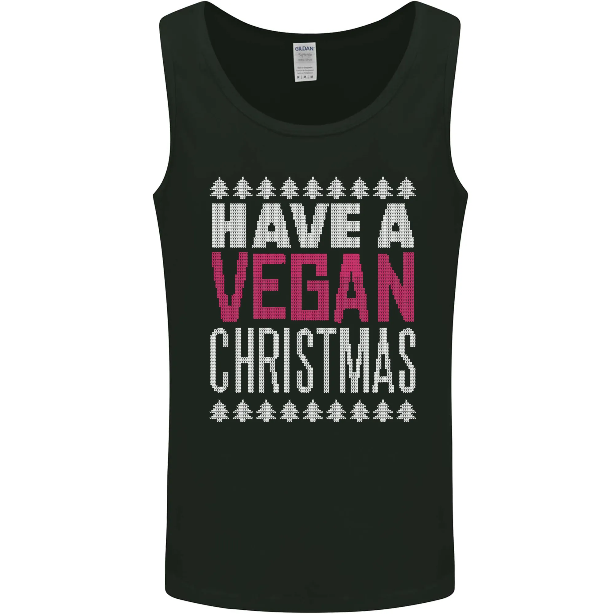 Have a Vegan Christmas Funny Xmas Vegetarian Mens Vest Tank Top