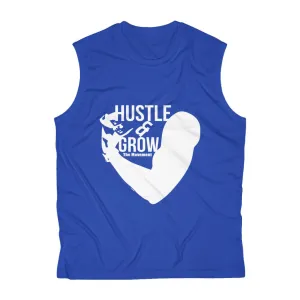 Hustle & Grow Workout Performance Tee (Blue)