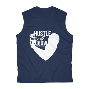 Hustle & Grow Workout Performance Tee (Navy)