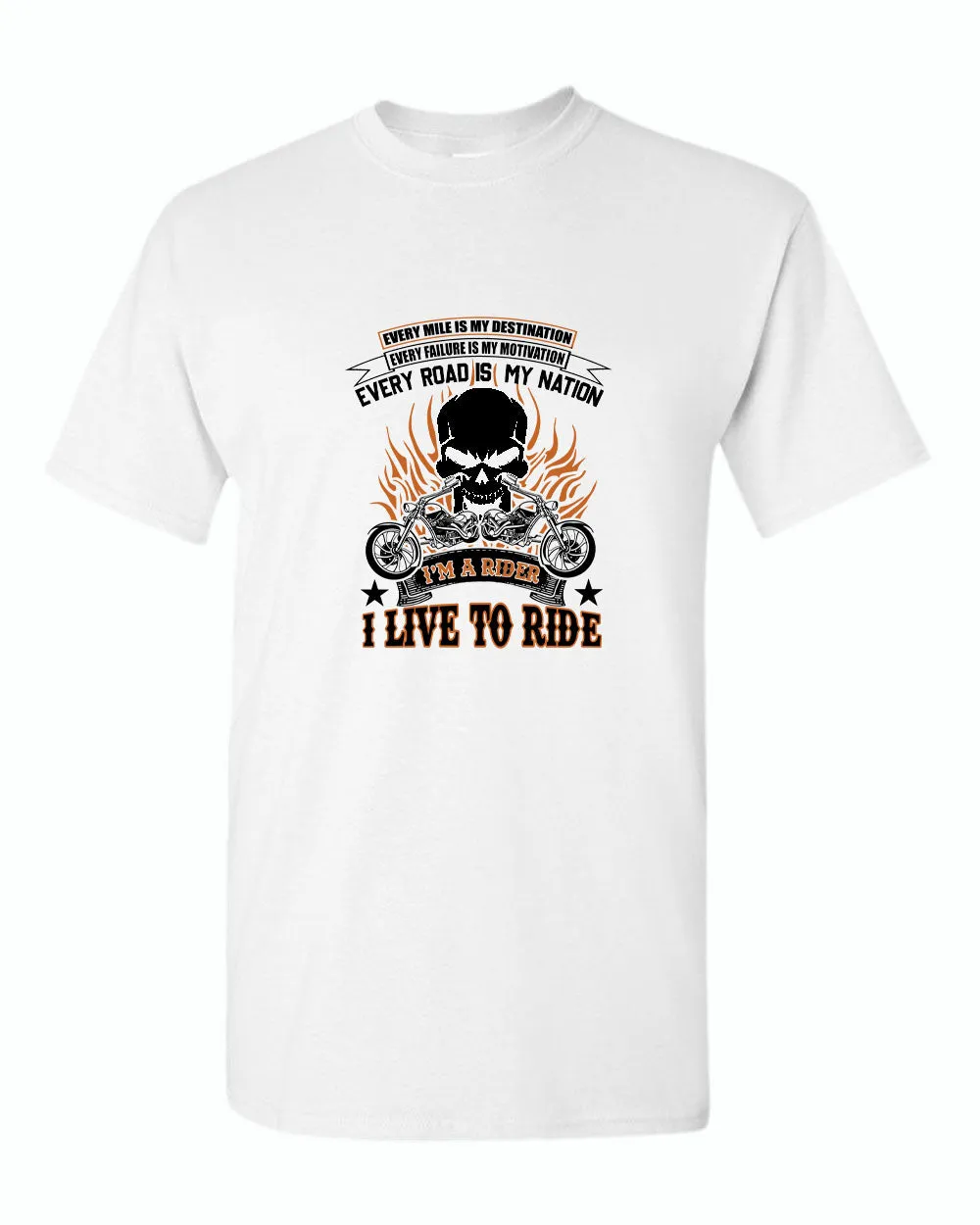 I live to ride, i'm a rider motorcycle t-shirt