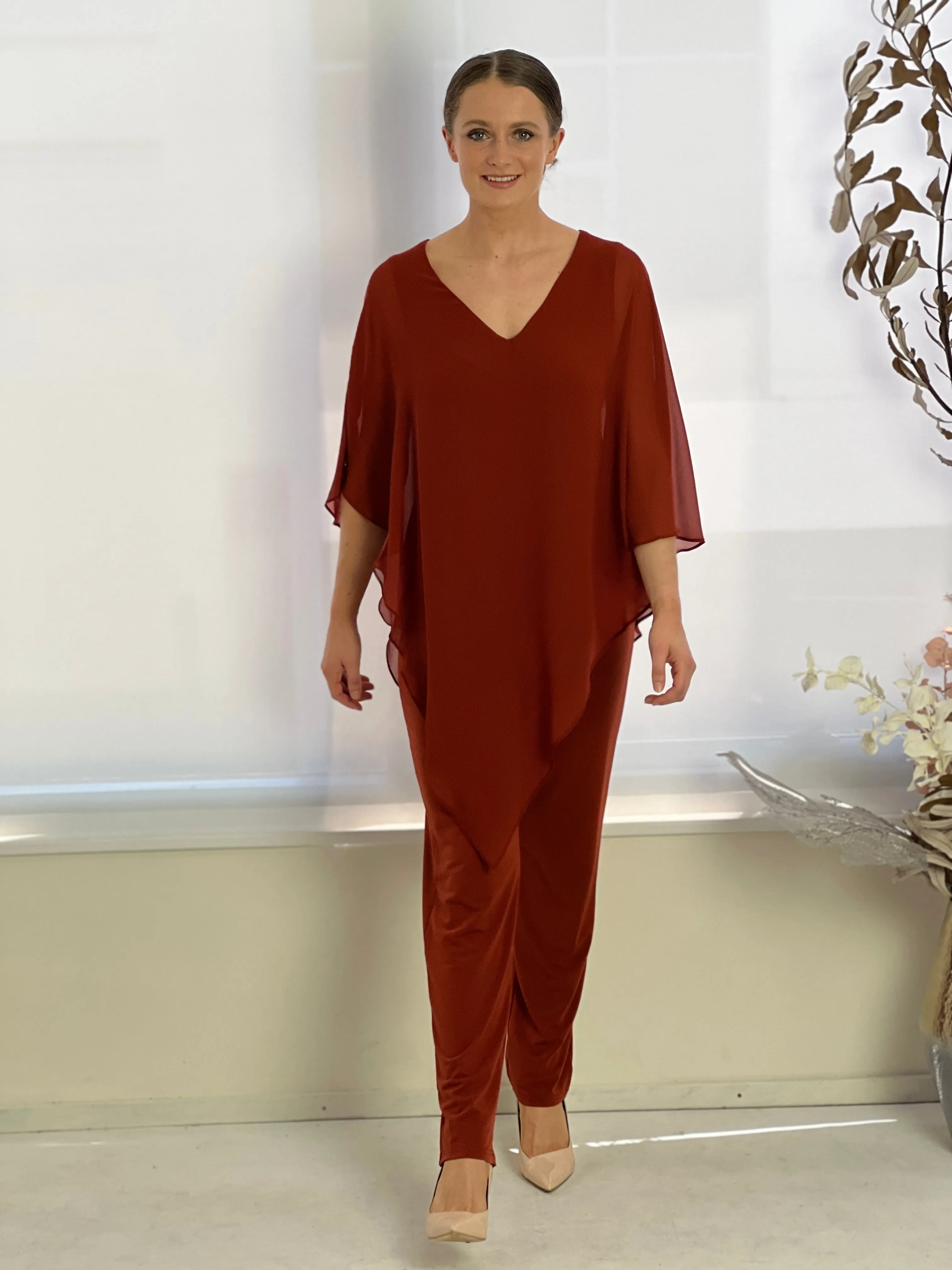 Juno Rust Jersey Pants