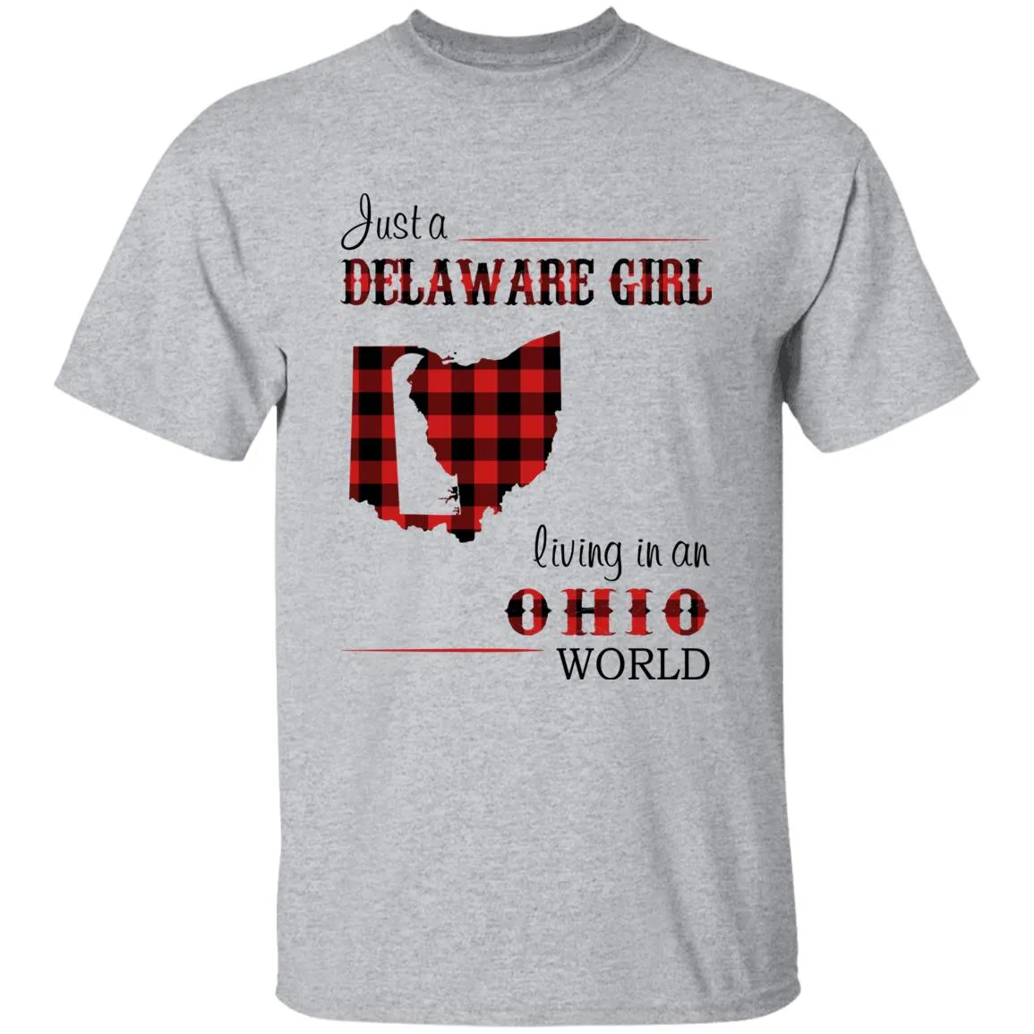 Just A Delaware Girl Living In An Ohio World T-Shirt