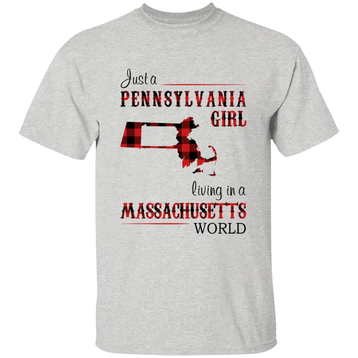 Just A Pennsylvania Girl Living In A Massachusetts  World T-shirt