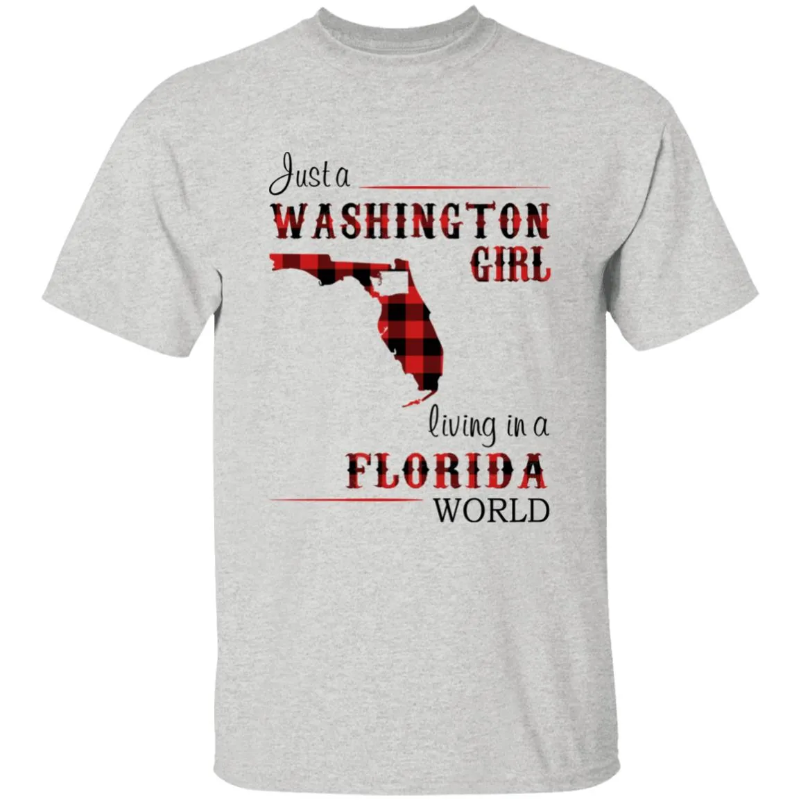 Just A Washington Girl Living In A Florida World T-shirt
