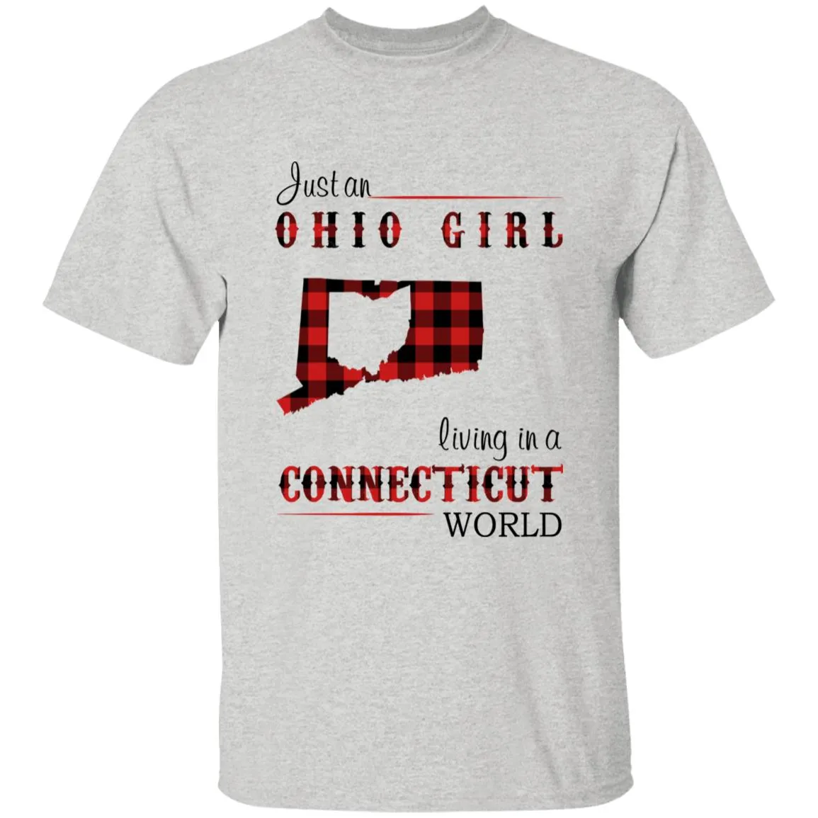 Just An Ohio Girl Living In A Connecticut World T-shirt