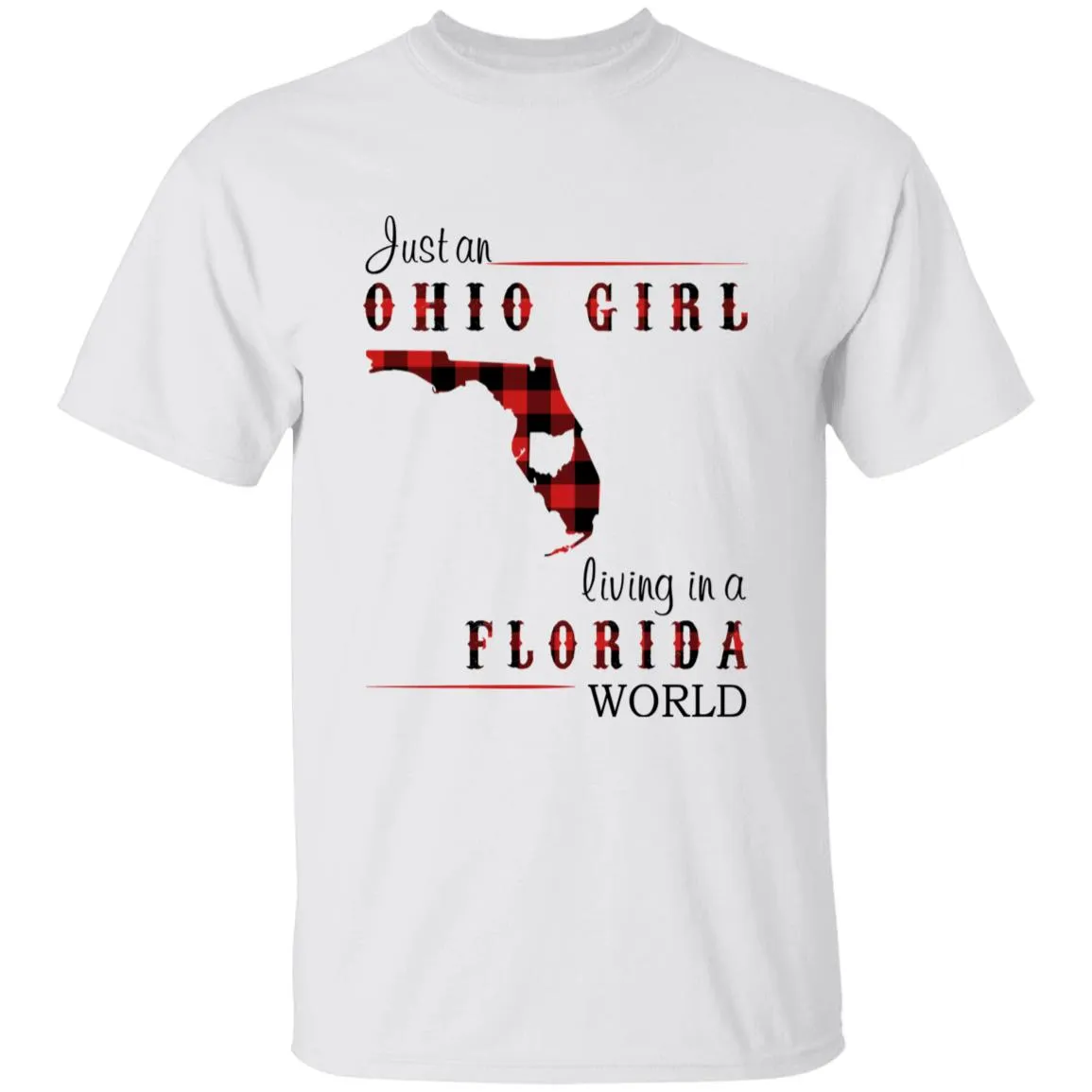 Just An Ohio Girl Living In A Florida World T-shirt