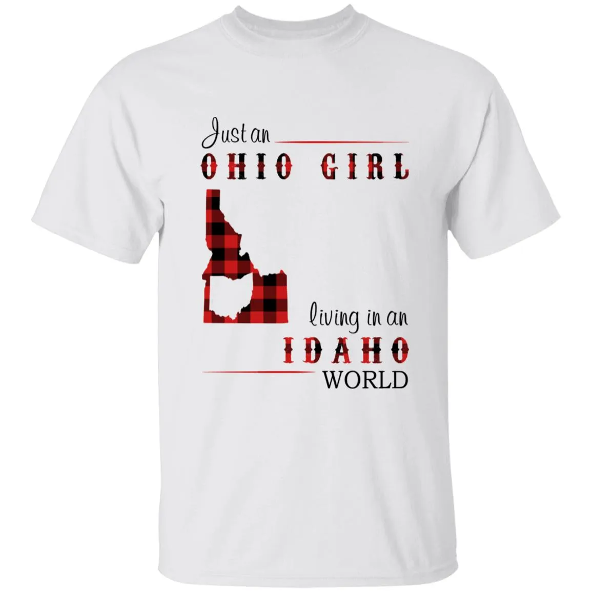 Just An Ohio Girl Living In An Idaho World T-shirt