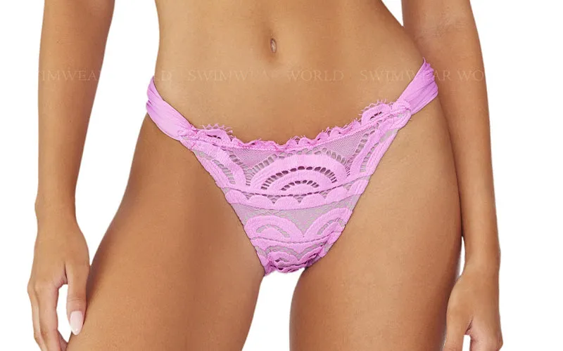 Lace Halter-Lace Fanned Bikini ::RET