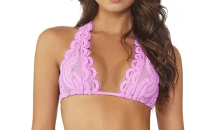 Lace Halter-Lace Fanned Bikini ::RET