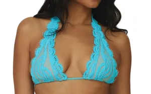 Lace Halter-Lace Fanned Bikini