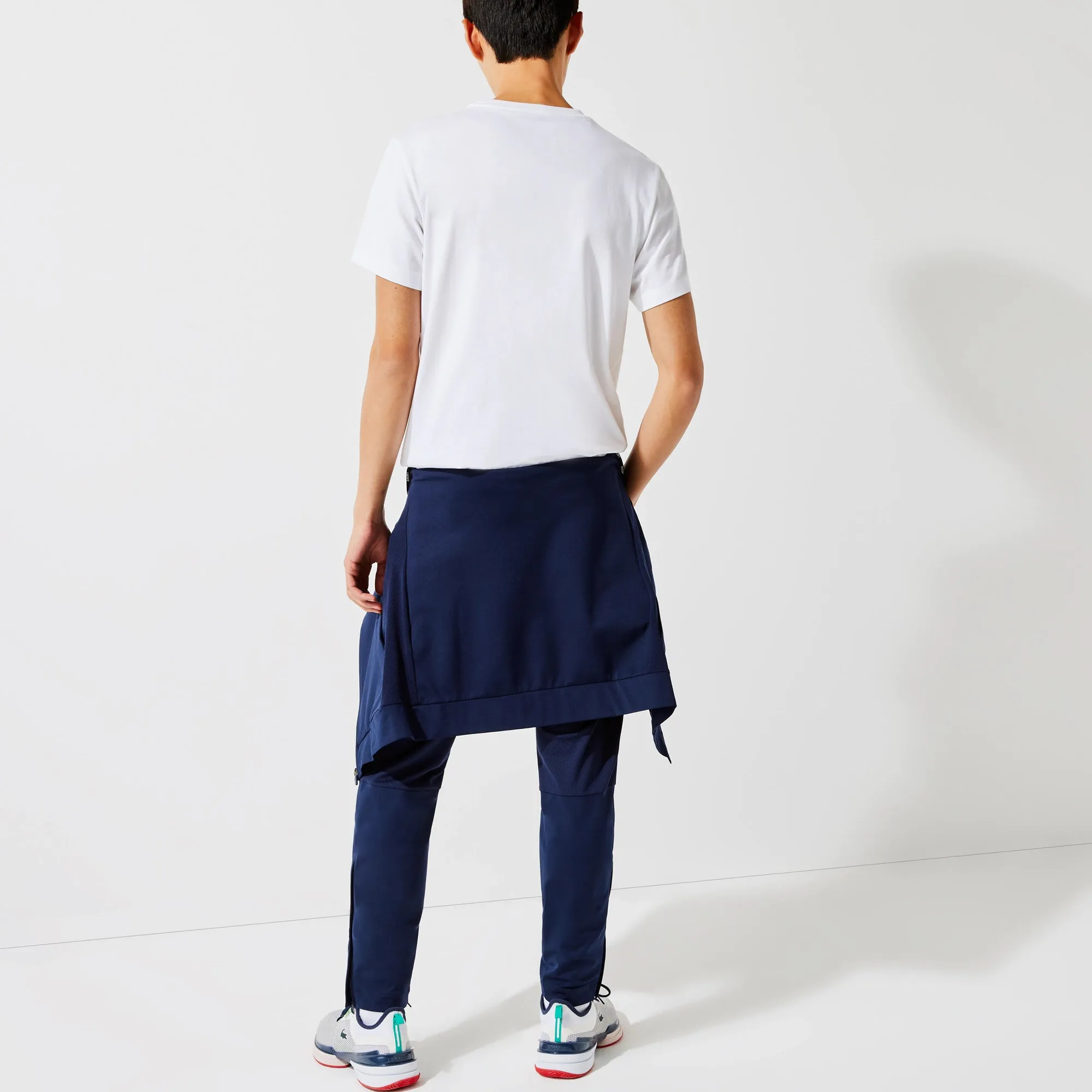 Lacoste Men's SPORT Crew Neck Tennis Print Breathable T-shirt - NEW ARRIVAL