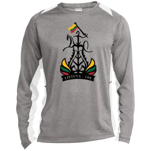 Lietuva 100 Restored - Men's Long Sleeve Colorblock Activewear Performance T