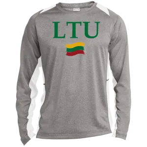Lietuva LTU - Men's Long Sleeve Colorblock Activewear Performance T