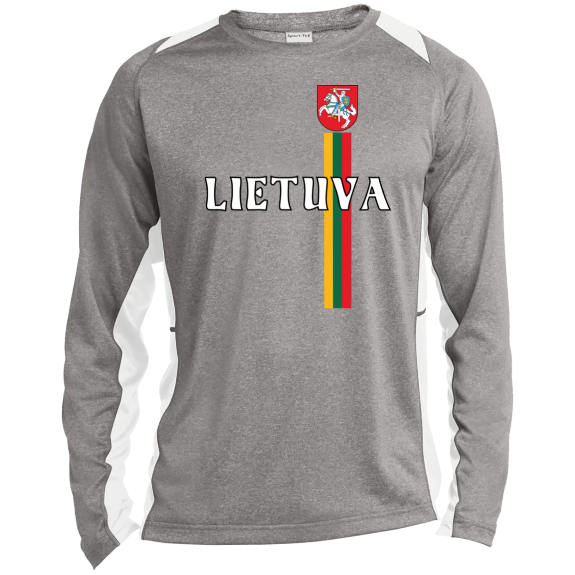 Lietuva Vytis - Men's Long Sleeve Colorblock Activewear Performance T
