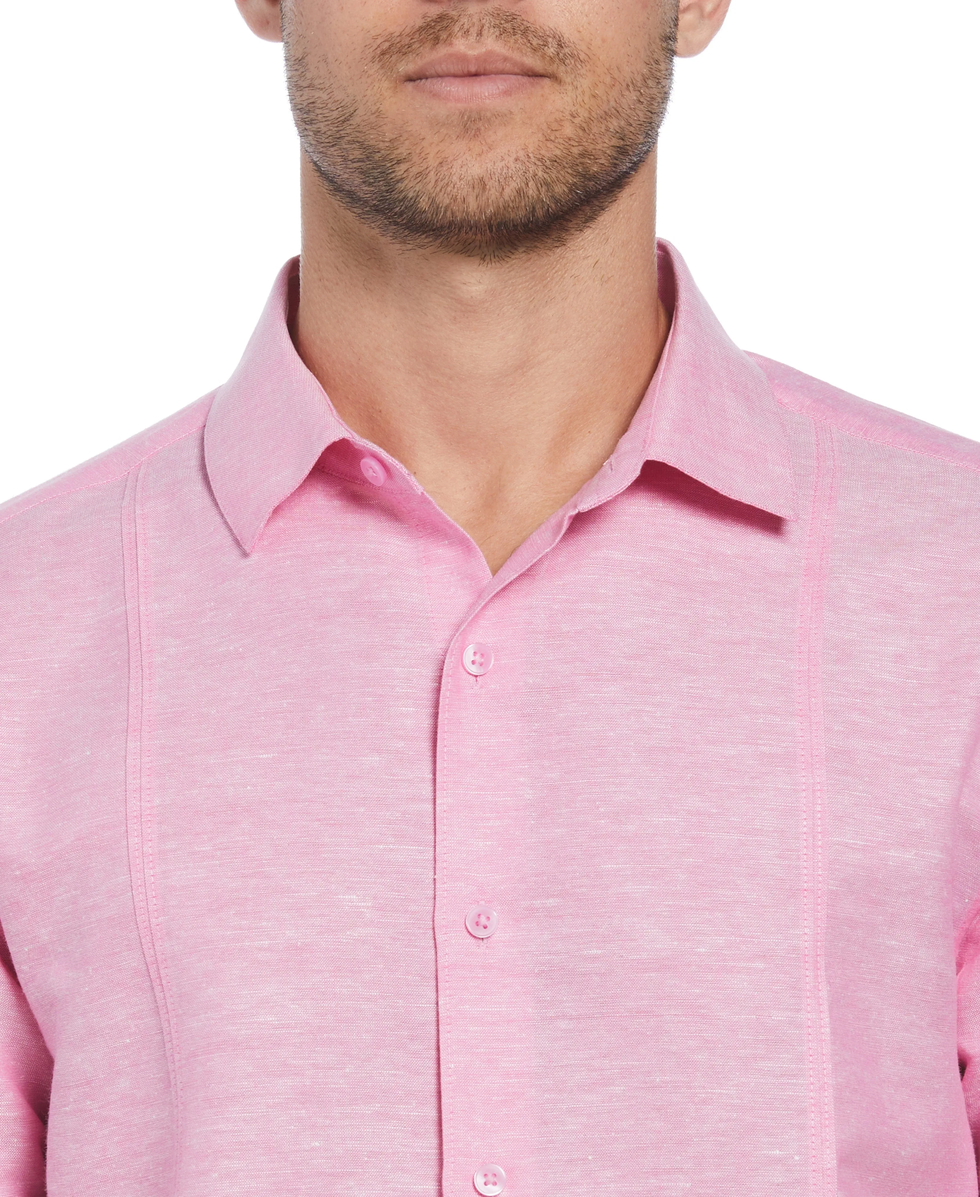 Linen Blend Panel Shirt