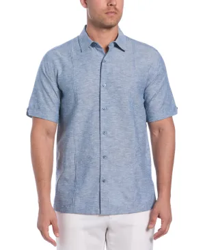 Linen Blend Panel Shirt