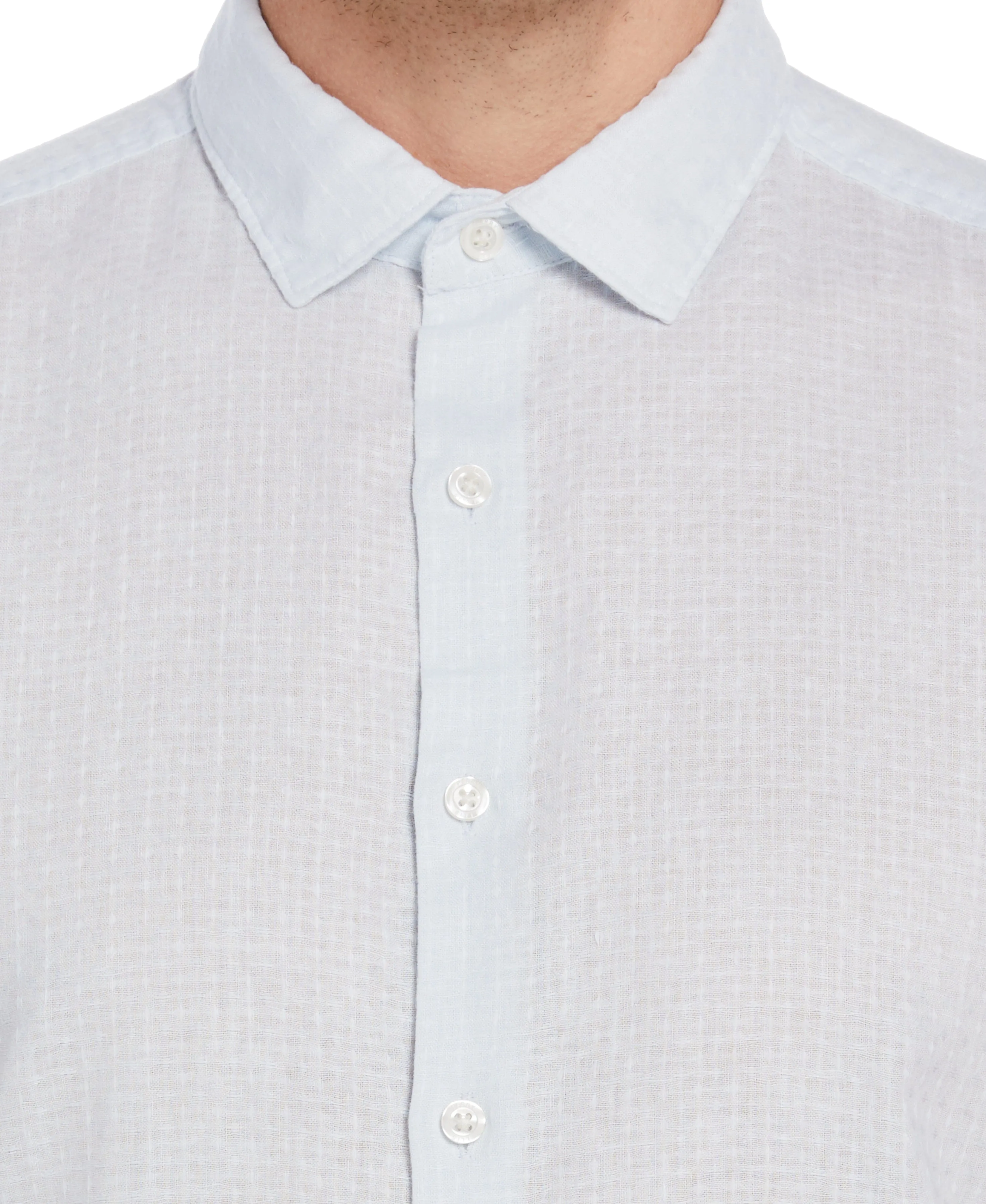 Linen Dobby Short Sleeve Shirt