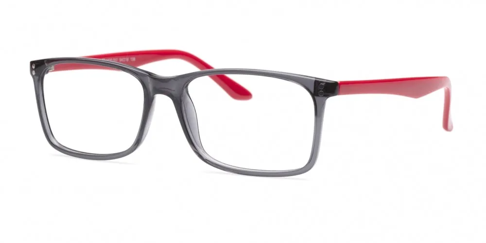 Loris Men's Unbreakable Bendable Rectangular TR90 Eyeglasses, M-317