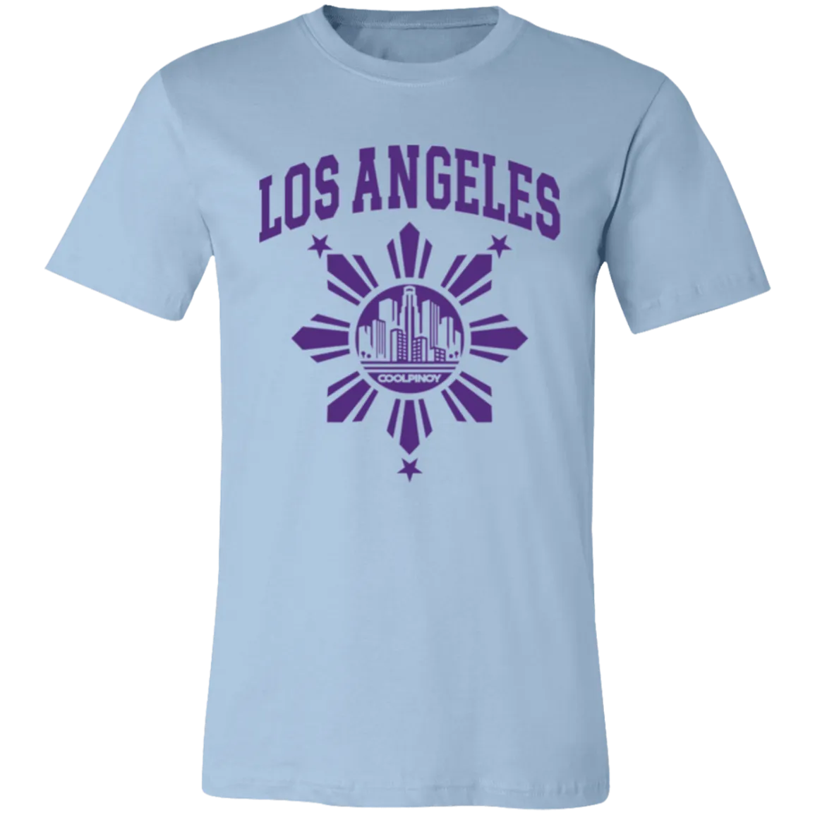 Los Angeles with Sun and Stars Unisex Jersey T-Shirt