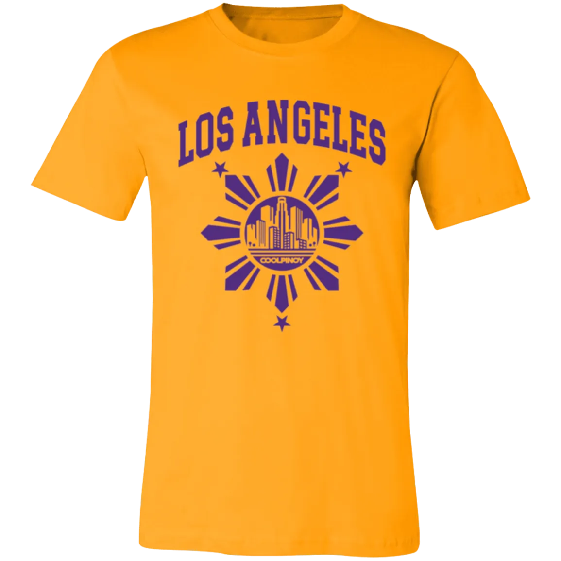 Los Angeles with Sun and Stars Unisex Jersey T-Shirt