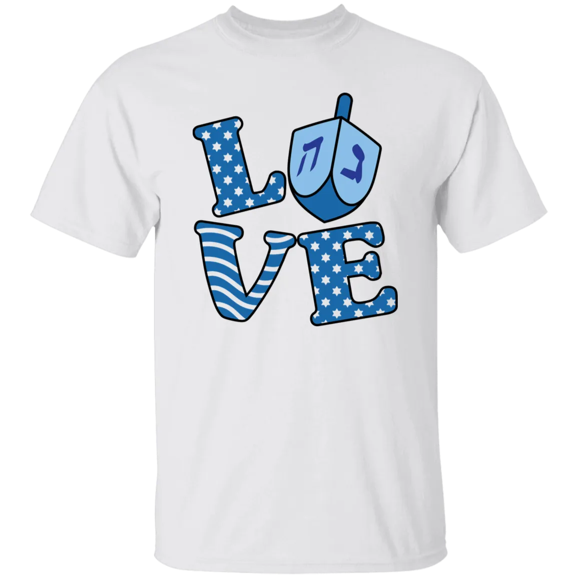LOVE Hannukah 5.3 oz. T-Shirt