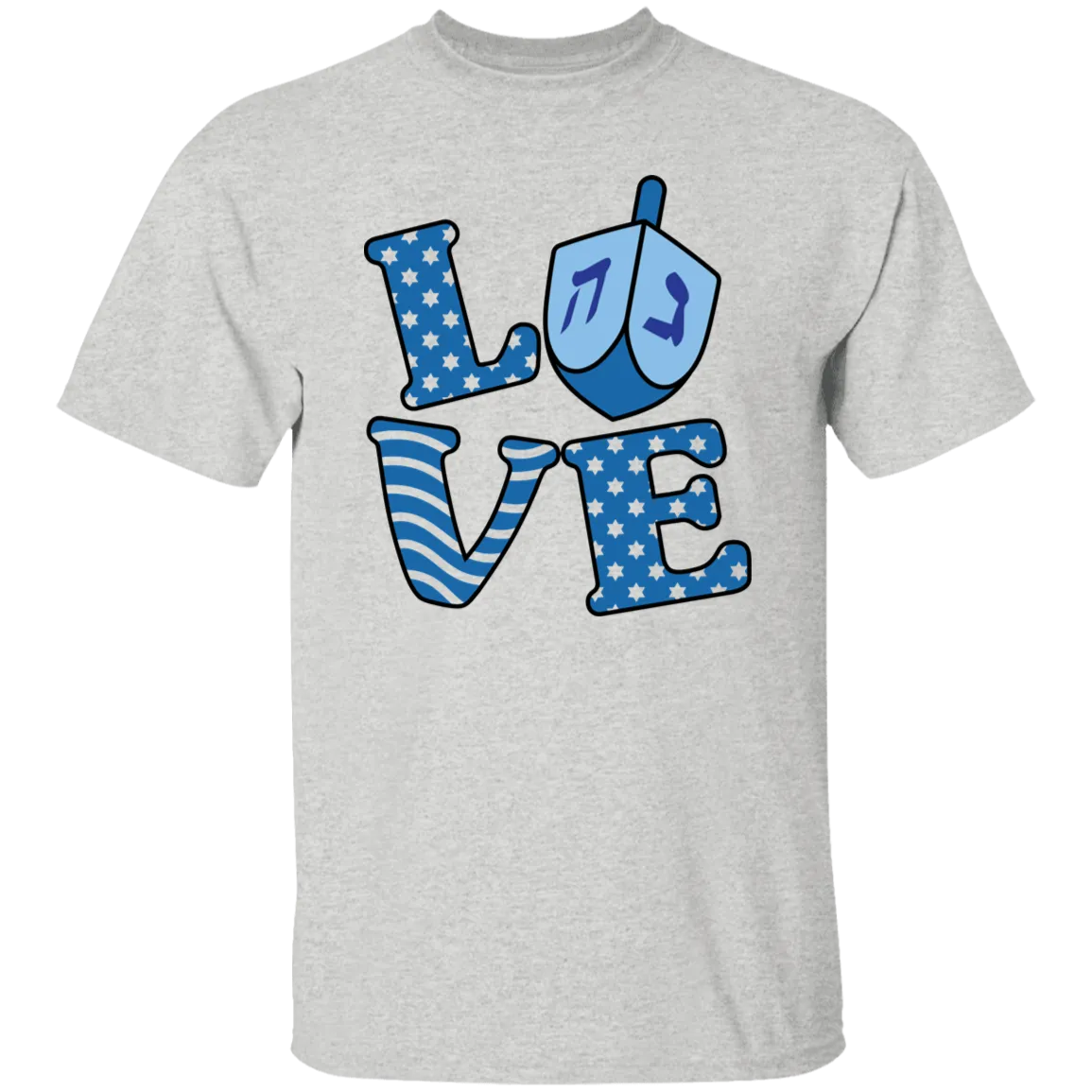 LOVE Hannukah 5.3 oz. T-Shirt