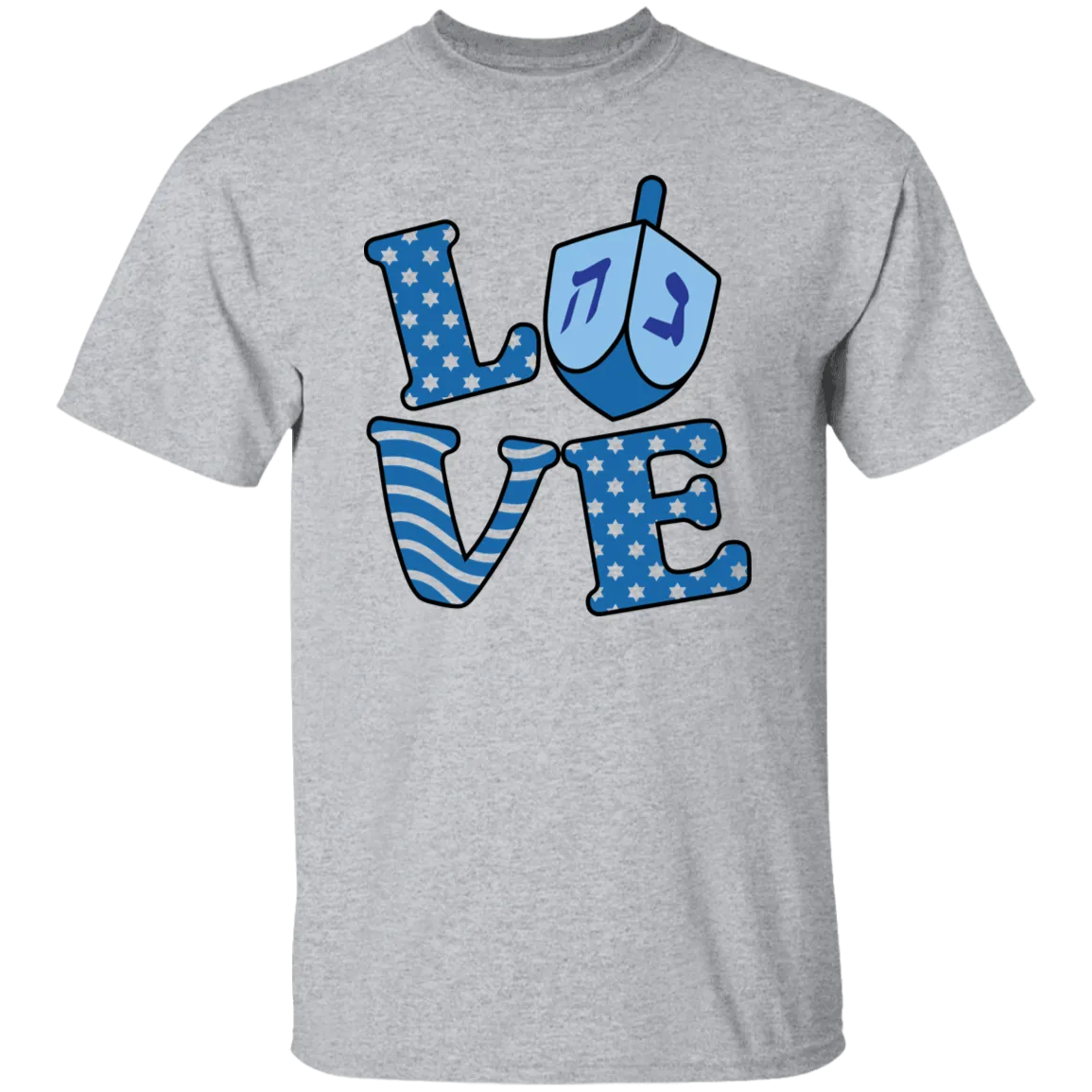 LOVE Hannukah 5.3 oz. T-Shirt