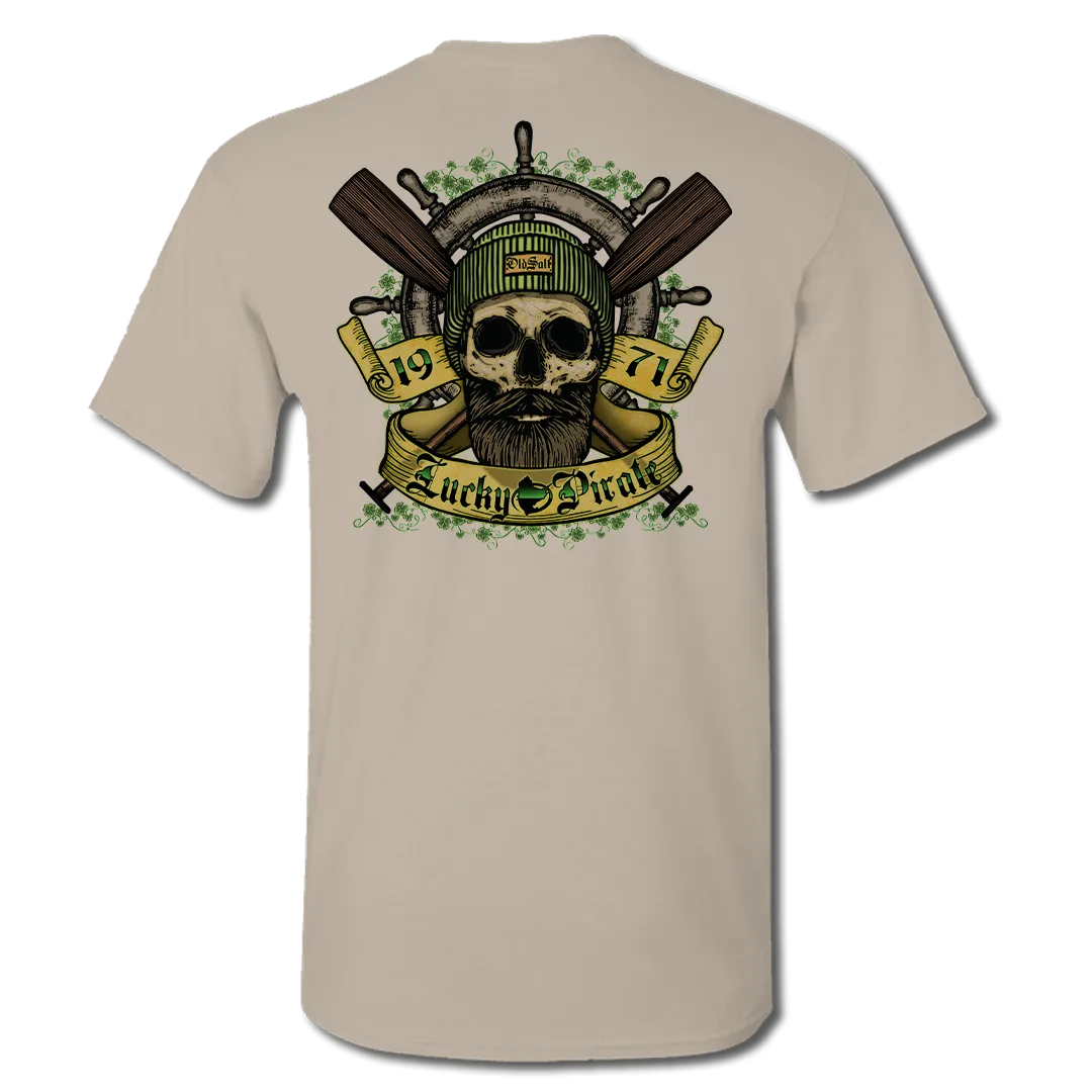 Lucky Pirate - Short Sleeve T-Shirt - Tan