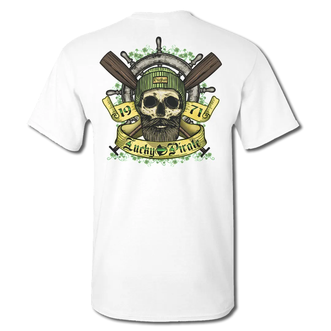 Lucky Pirate - Short Sleeve T-Shirt - White