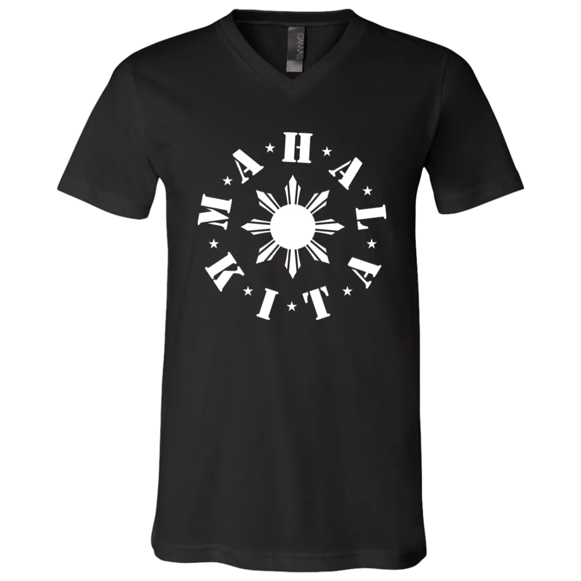 Mahal Kita In Circle Sun Unisex Jersey V-Neck T-Shirt