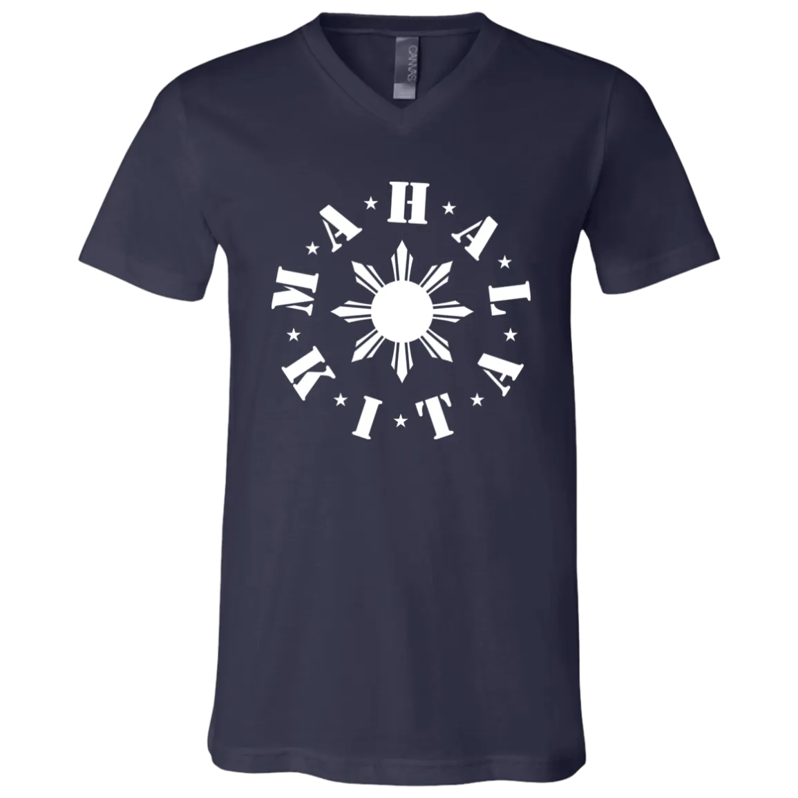 Mahal Kita In Circle Sun Unisex Jersey V-Neck T-Shirt