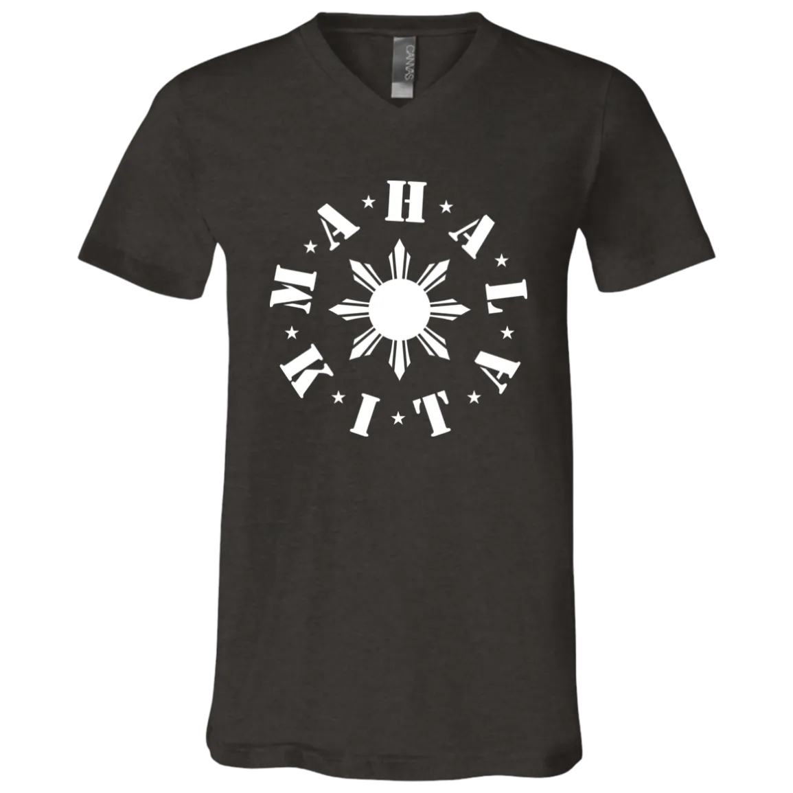Mahal Kita In Circle Sun Unisex Jersey V-Neck T-Shirt