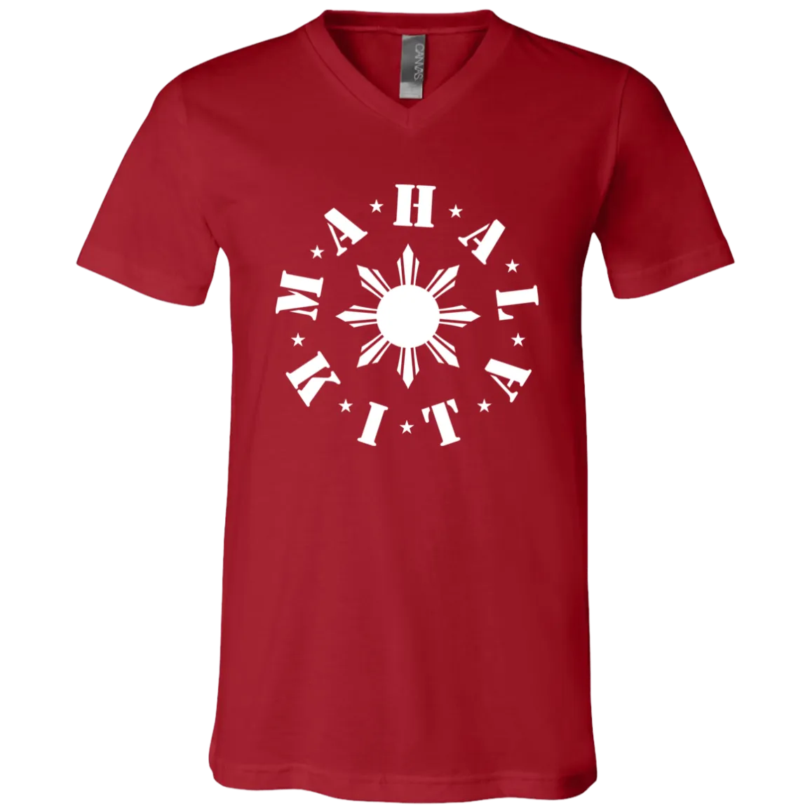 Mahal Kita In Circle Sun Unisex Jersey V-Neck T-Shirt