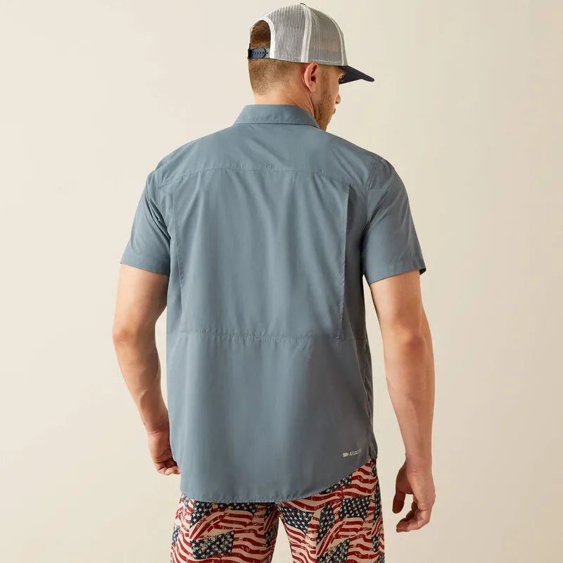 Men's Ariat VentTEK Outbound Fitted Shirt - Newsboy Blue