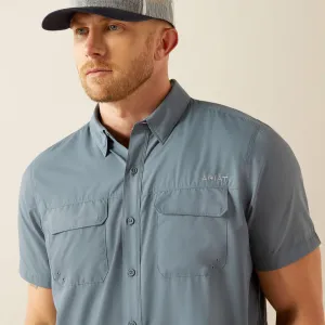 Men's Ariat VentTEK Outbound Fitted Shirt - Newsboy Blue