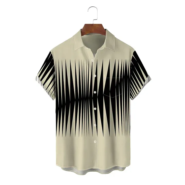 Men's Button Down Summer Classic Short Sleeve Shirts