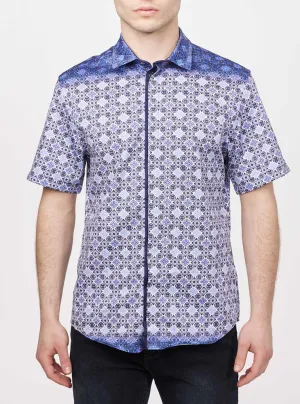 Men's casual short sleeve stretch shirt