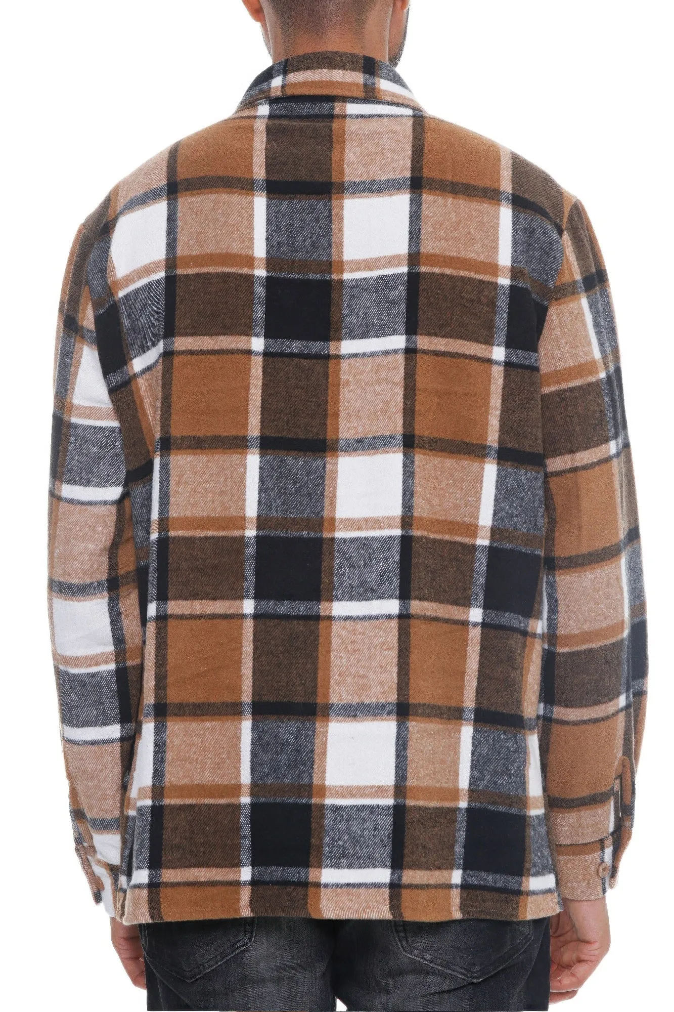Men's Checkered Soft Flannel Shacket