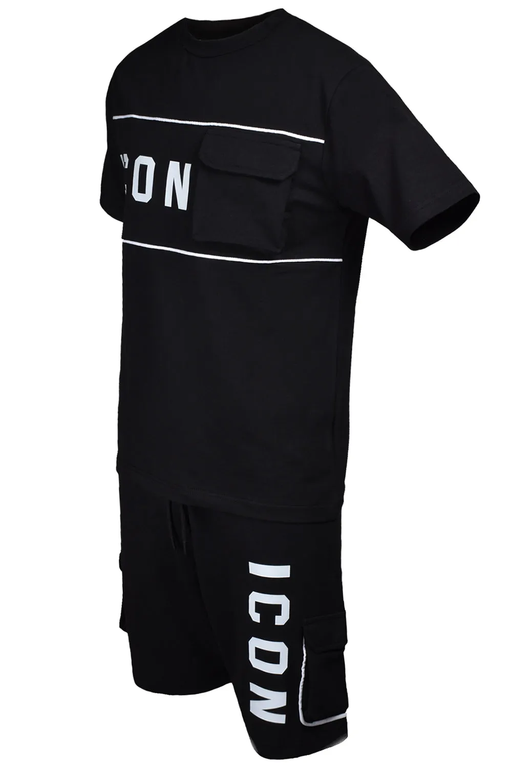 Mens Cotton T-shirt Shorts Set - Tracksuit
