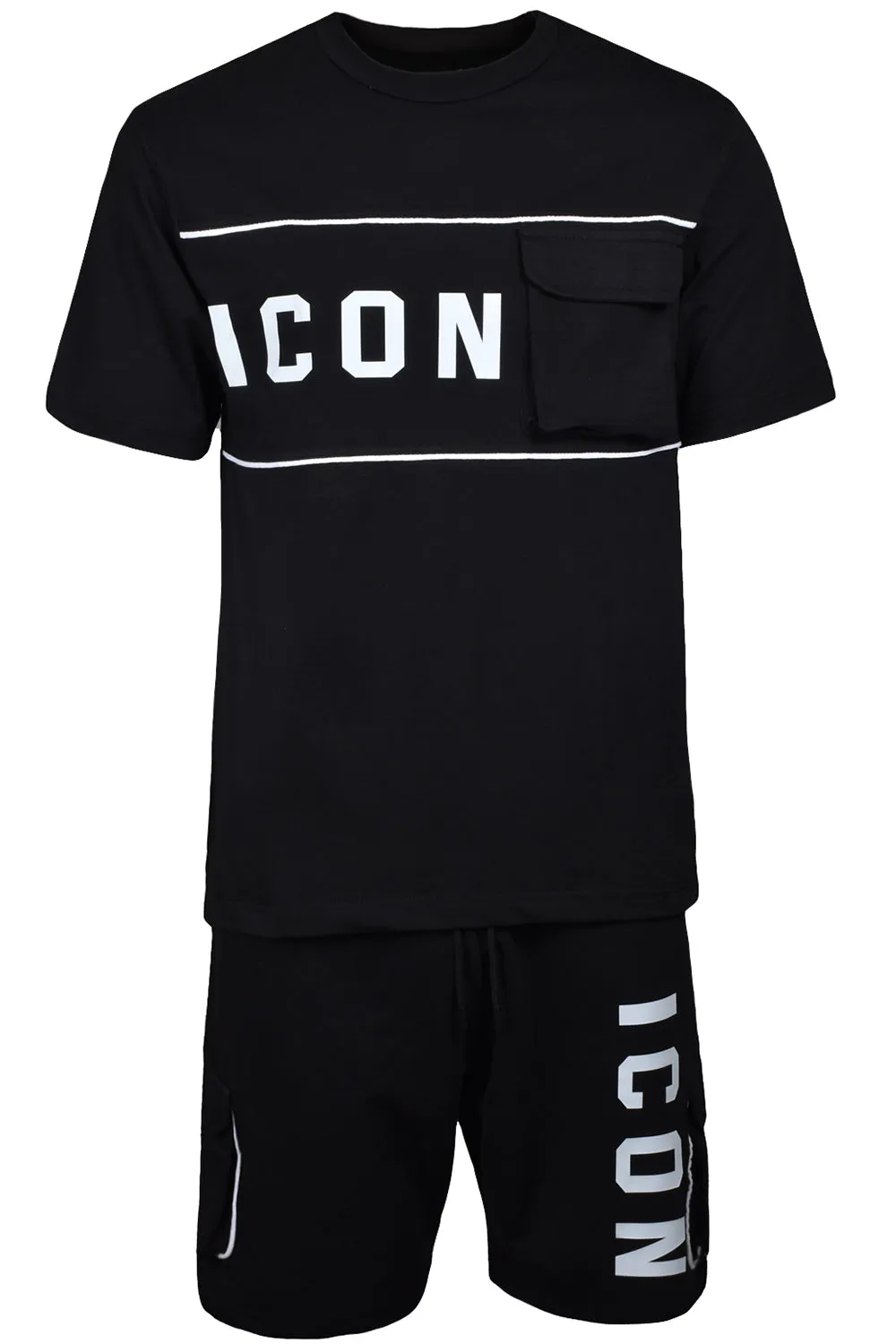 Mens Cotton T-shirt Shorts Set - Tracksuit