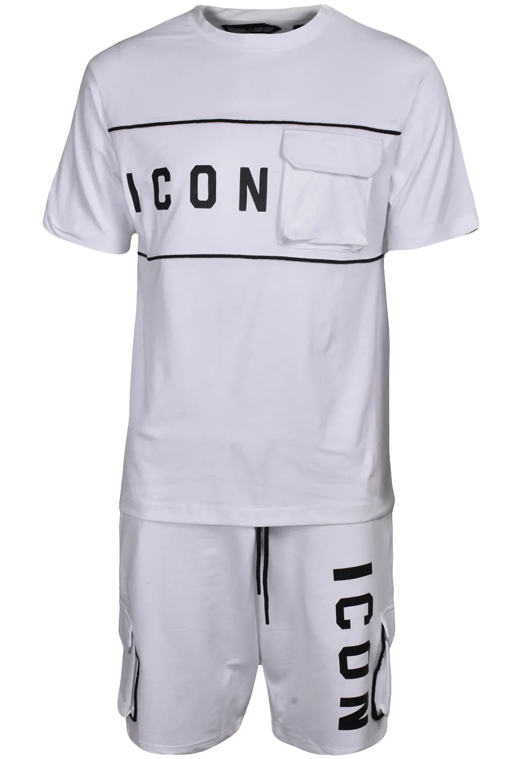 Mens Cotton T-shirt Shorts Set - Tracksuit