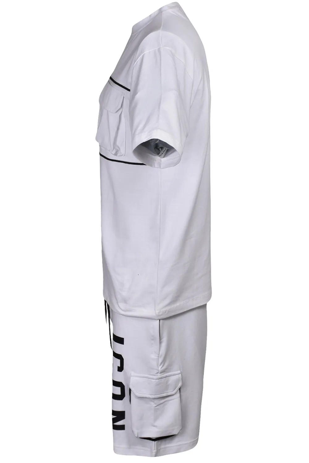 Mens Cotton T-shirt Shorts Set - Tracksuit