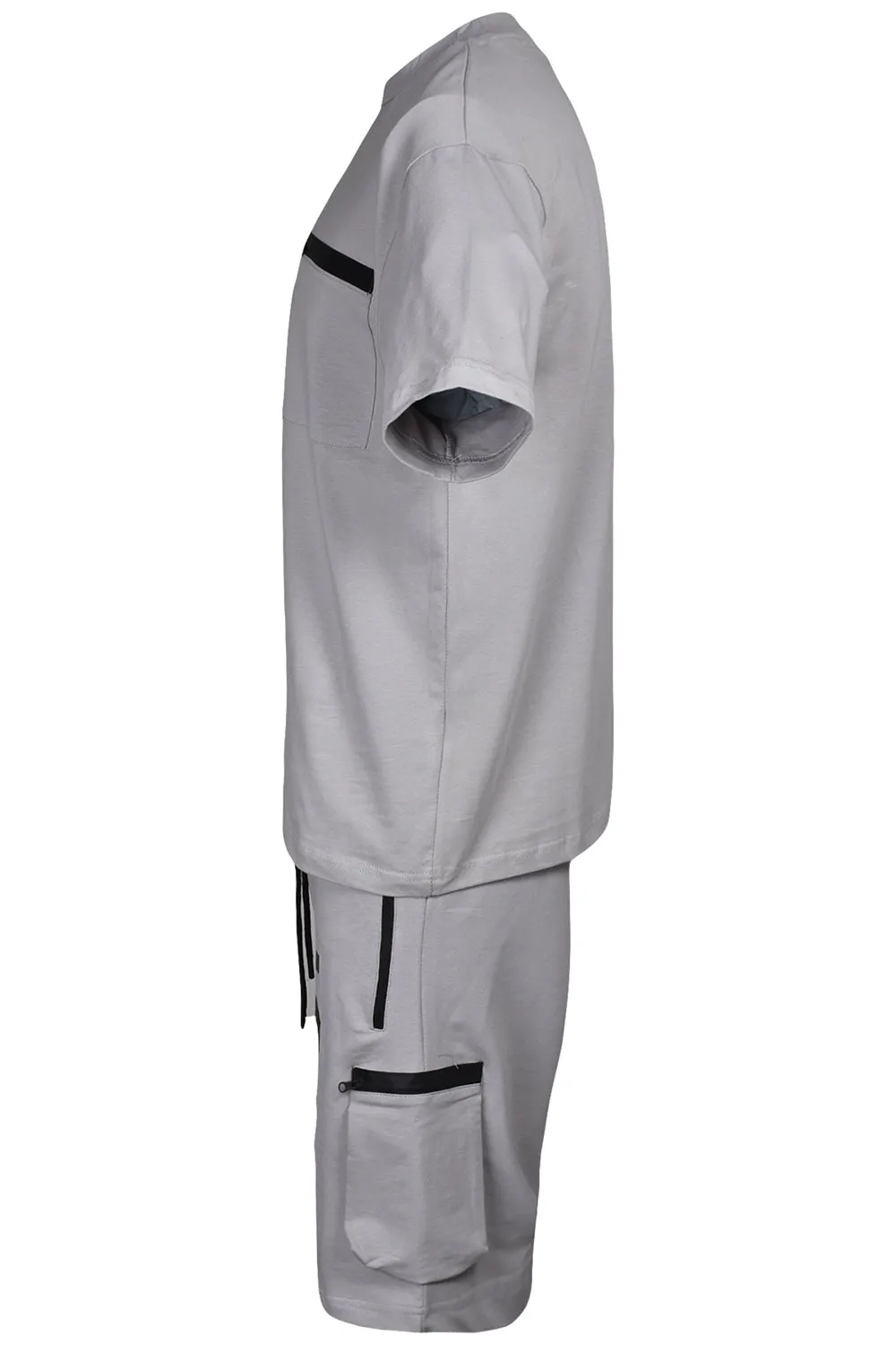 Mens Cotton T-shirt Shorts Set - Tracksuit