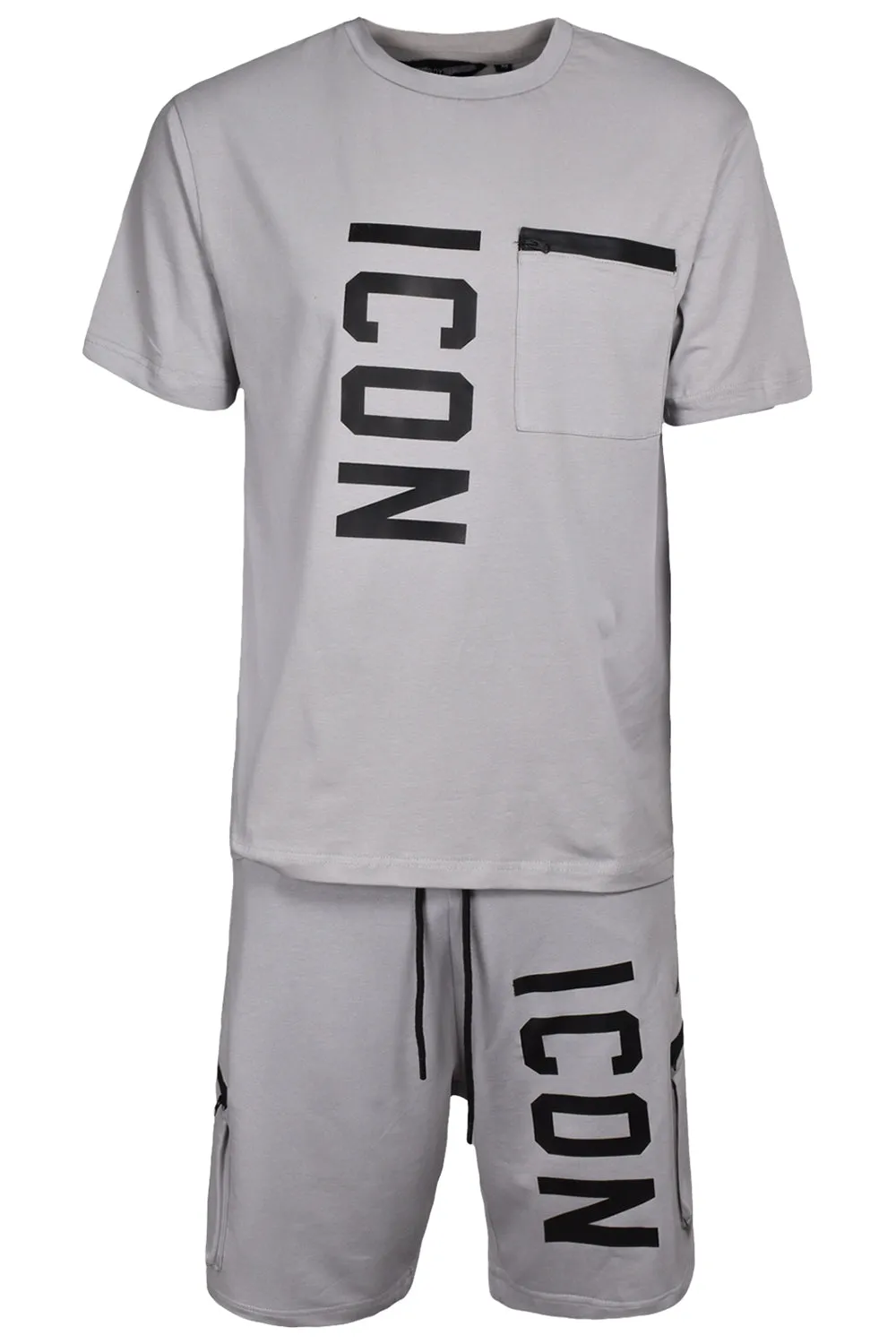 Mens Cotton T-shirt Shorts Set - Tracksuit