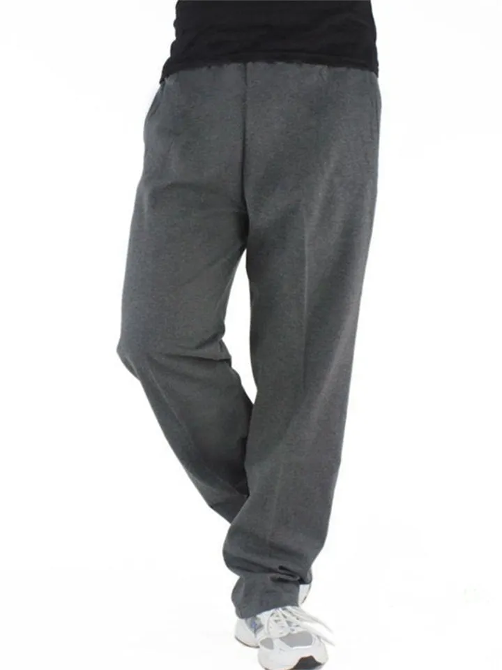 Men's Homewear Casual Stretchy Straight-Leg Pants