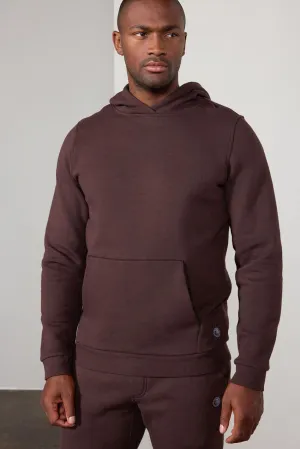 Men's Luxefleece Pullover Hoodie - Chocolate Brown