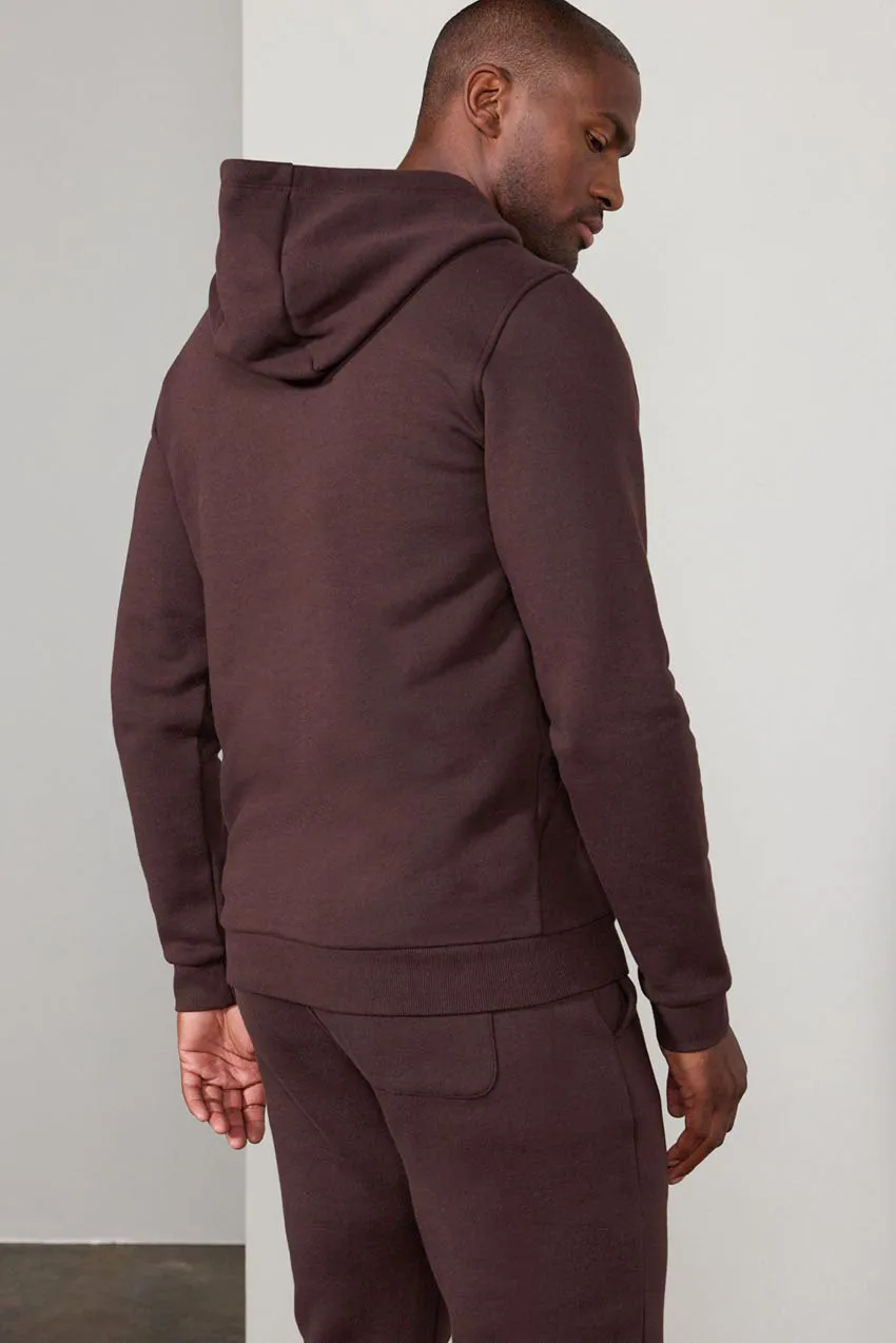 Men's Luxefleece Pullover Hoodie - Chocolate Brown